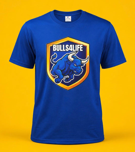 Bulls 4 Life Shield (Blue Tshirt)