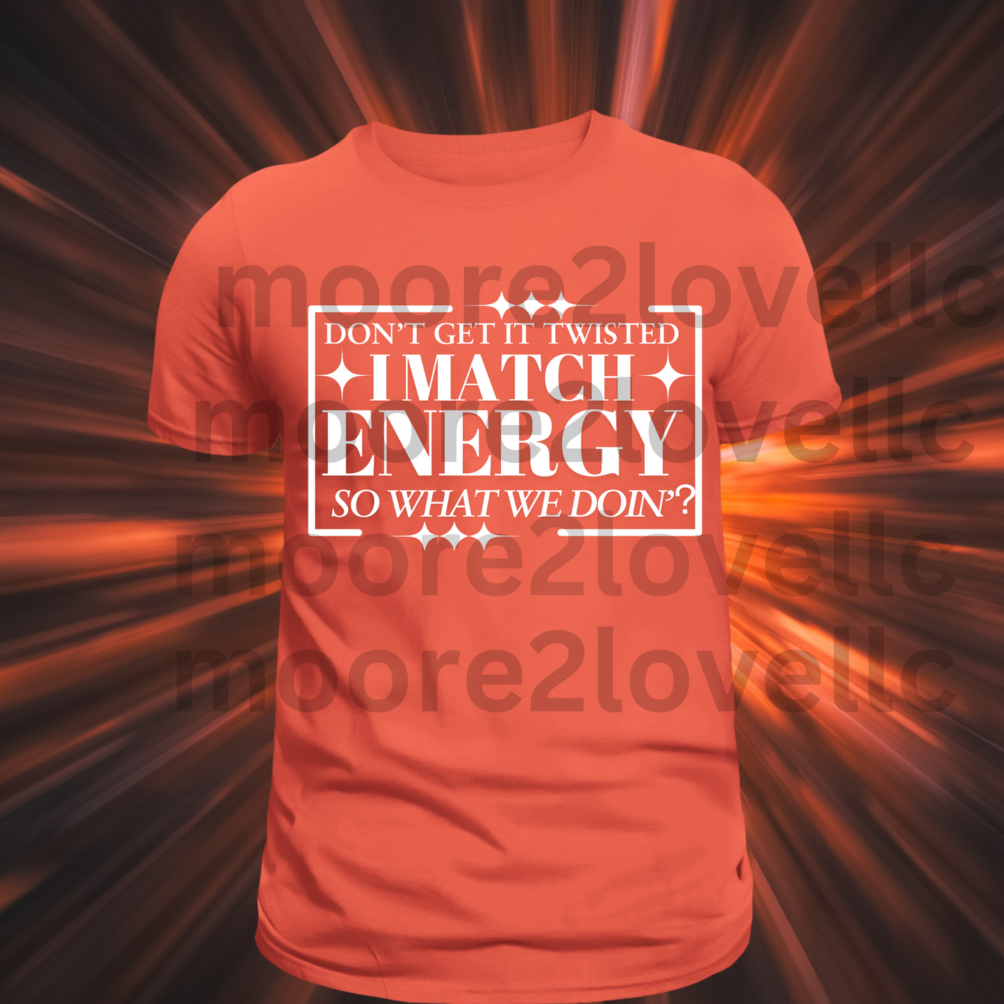 I Match Energy Tee (Coral)