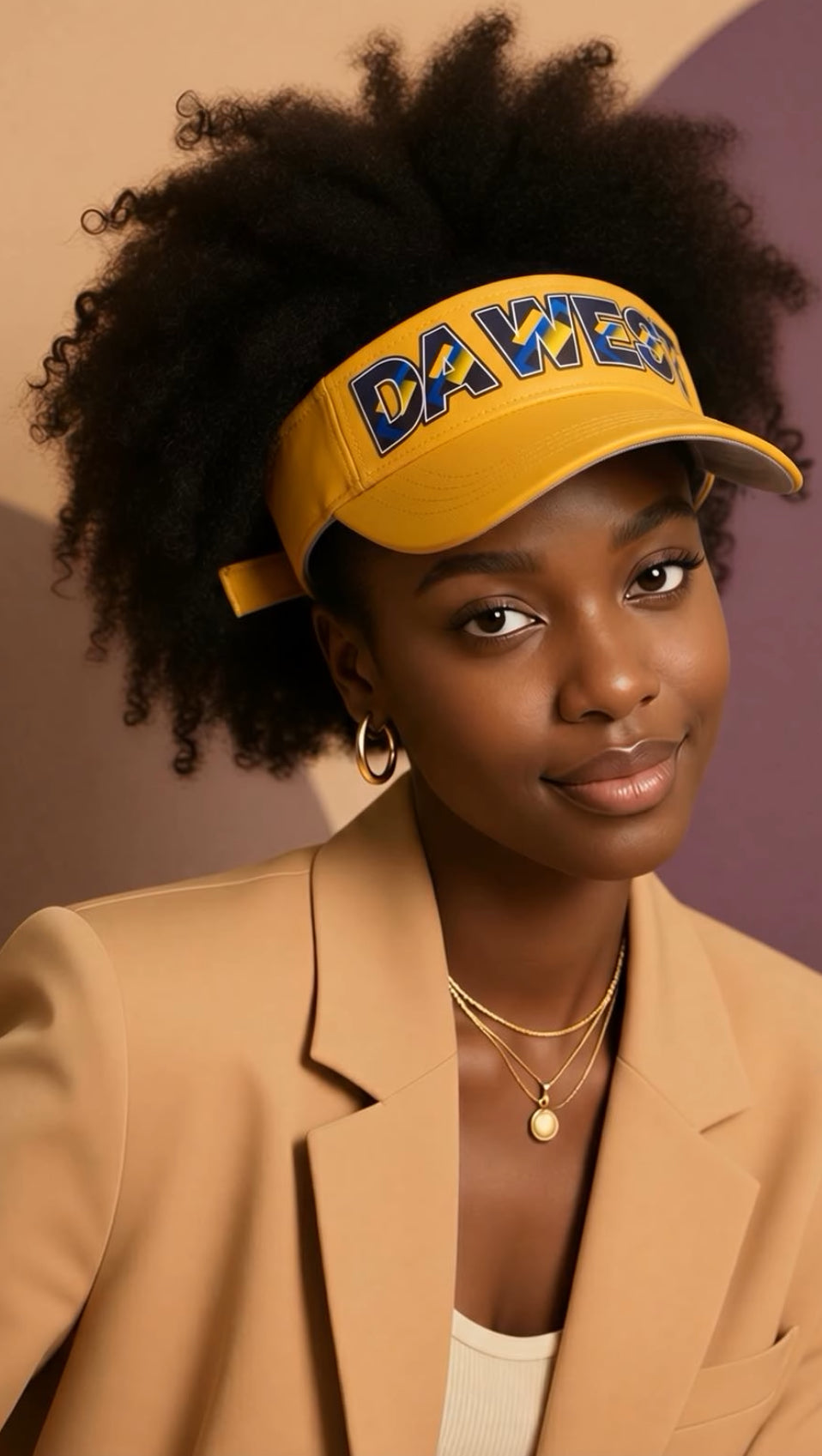 Da West Visor (Gold)