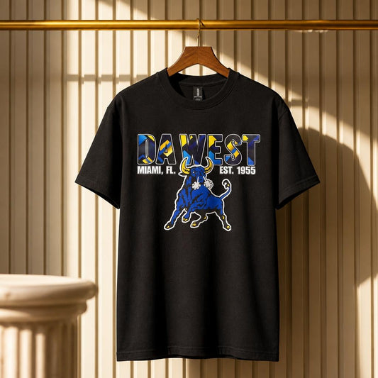 Da West (Color Font)(Black Tshirt)
