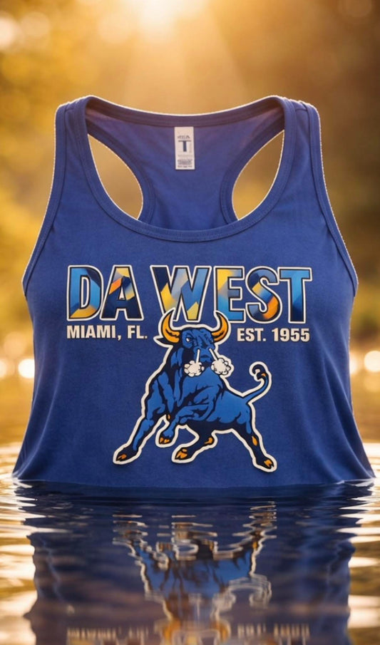 Da West (Royal Blue)Tank Top (Razor Back)
