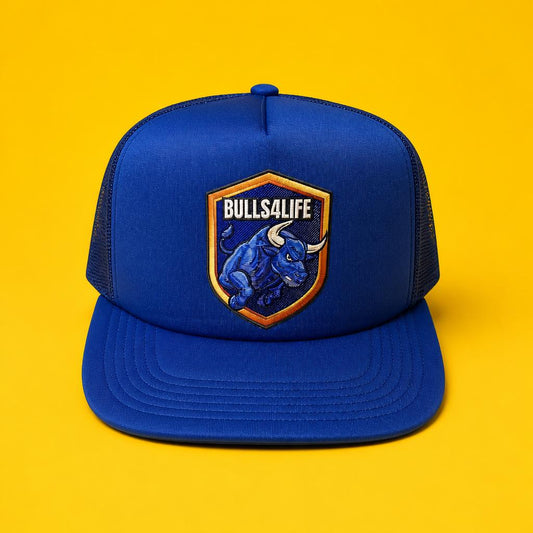Bulls 4 Life Shield (Blue)(Mesh SnapBack)