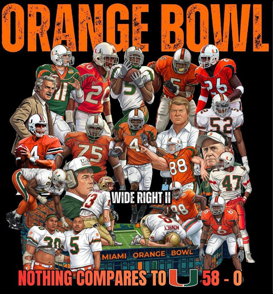 Orange Bowl (UM Tee)(Runs Big)